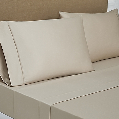 Everhome&trade; PimaCott&reg; Sateen 800-Thread-Count Twin Sheet Set in Peyote. View a larger version of this product image.