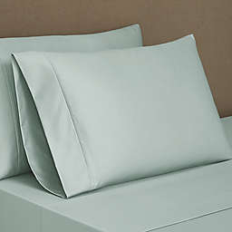 Everhome™ PimaCott® Sateen 800-Thread-Count Standard Pillowcases in Green (Set of 2)