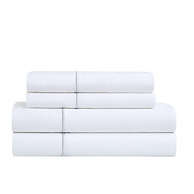 Everhome&trade; PimaCott&reg; Sateen Embroidered 800-Thread-Count Queen Sheet Set in Microchip. View a larger version of this product image.