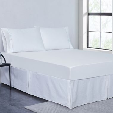 Everhome&trade; PimaCott&reg; Embroidered 800-Thread-Count Standard Pillowcases in Sky (Set of 2). View a larger version of this product image.