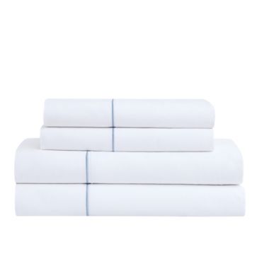 Everhome&trade; PimaCott&reg; Embroidered 800-Thread-Count Standard Pillowcases in Sky (Set of 2). View a larger version of this product image.