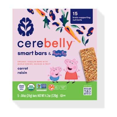 Cerebelly&trade; Organic 5-Pack Carrot Raisin Smart Snack Bars