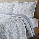 Alternate image 5 for Laura Ashley&reg; Amberley Reversible 2-Piece Twin Quilt Set in Soft Blue