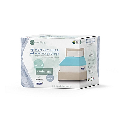 Ecossentials&reg; 3-Inch Memory Foam Twin XL Mattress Topper. View a larger version of this product image.