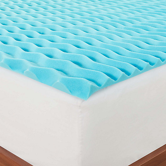 Twin XL 1.5 Reversible Wave Memory Foam Mattress Topper Made by Design for sale online 