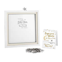 Lillian Rose™ Twinkle Little Shower Signing Guest Book Frame Kit in White