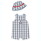 Alternate image 0 for Little Me&reg; Size 9M 2-Piece Nautical Plaid Sunsuit in Blue/White/Red