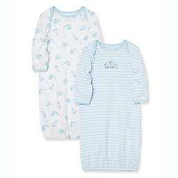 Little Me® Size 0-3M 2-Pack Safari Gowns in Blue