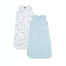 Little Me® Size 6-12M Giraffe Sleep Bags in Blue (Set of 2)