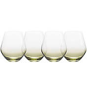 Mikasa&reg; Gianna Ombre Stemless Wine Glasses in Sage (Set of 4)