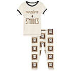 Alternate image 0 for KicKee Pants&reg; Size 4T S&#39;mores Short Sleeve Pajama Set in White