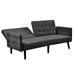 USPride Furniture Hashimoto Sofa Bed in Dark Grey