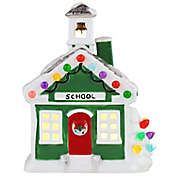 Mr. Christmas&reg; Pre-Lit Nostalgic Ceramic Village School in Green