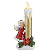 Mr. Christmas&reg; 12-Inch Nostalgic Angel LED Candle in Gold