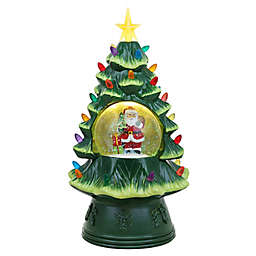 Mr. Christmas® 12.6-Inch Nostalgic Tree and Santa Snow Globe Christmas Decoration