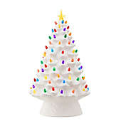 Mr. Christmas&reg; 18-Inch Nostalgic Pre-Lit LED Ceramic Christmas Tree in White