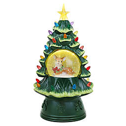 Mr. Christmas® 12.6-Inch Nostalgic Tree and Reindeer Snow Globe Christmas Decoration