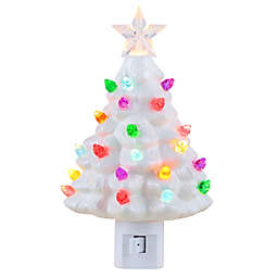 Mr. Christmas® Nostalgic LED Holiday Tree Night Lights in White (Set of 2)
