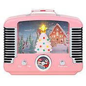 Mr. Christmas&reg; 12.2-Inch Nostalgic Christmas Tree Radio Christmas Decoration in Pink