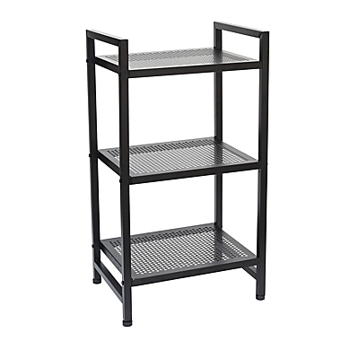 Studio 3B&trade; Alder Metal 3-Tier Tower in Black. View a larger version of this product image.