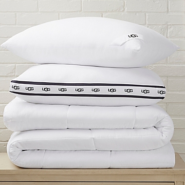 UGG&reg; Devon Standard Bed Pillow in Snow. View a larger version of this product image.