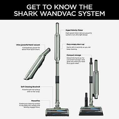 Shark&reg; Wandvac&trade; System Cordless Ultra-Light Vacuum in Green. View a larger version of this product image.
