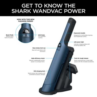 Shark&reg; WANDVAC&reg; POWER PET Cordless Hand Vac. View a larger version of this product image.
