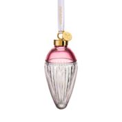 Waterford&reg; Lismore 4.72-Inch Crystal Faith Drop Ornament in Cranberry