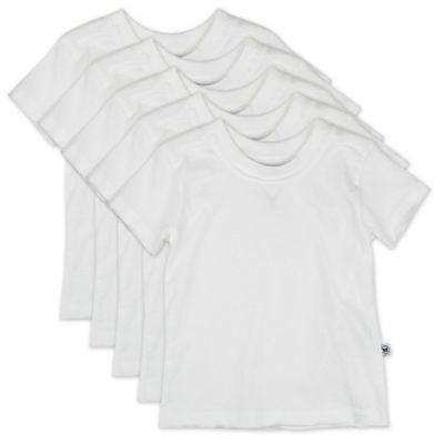 The Honest Company® Preemie 5-Pack Pure Organic Cotton Short Sleeve T-Shirts  in White | Bed Bath & Beyond