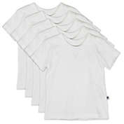 The Honest Company&reg; Preemie 5-Pack Pure Organic Cotton Short Sleeve T-Shirts in White