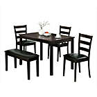 Alternate image 0 for USPride Furniture Akfar 5-Piece Dining Set in Black