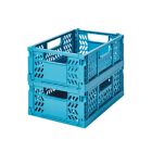 Alternate image 0 for Simply Essential&trade; Small Collapsible Crates in Brittany Blue (Set of 2)