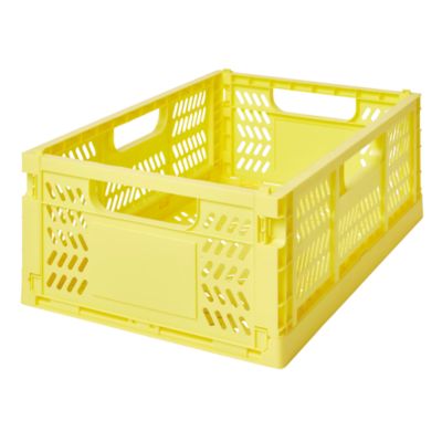 Simply Essential&trade; Shallow Collapsible Crate in Limelight