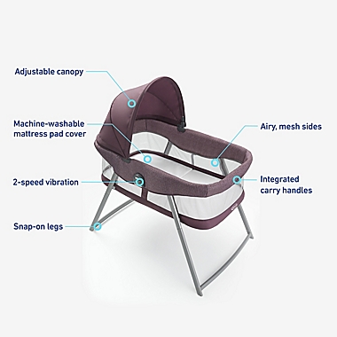 Graco&reg; DreamMore&trade; 2-in-1 Portable Bassinet in Bella. View a larger version of this product image.