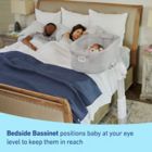 Alternate image 1 for Graco&reg; DreamMore&trade; Bedside Bassinet Deluxe with Calming Motion in Skyler