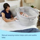 Alternate image 2 for Graco&reg; DreamMore&trade; Bedside Bassinet Deluxe with Calming Motion in Skyler