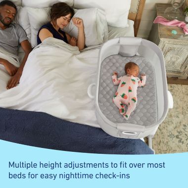 Graco&reg; DreamMore&trade; Bedside Bassinet Deluxe with Calming Motion in Skyler. View a larger version of this product image.