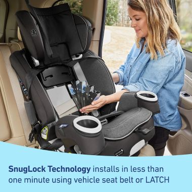 Graco&reg; 4Ever&reg; DLX SnugLock&reg; Grow&reg; 4-in-1 Car Seat in Maison. View a larger version of this product image.