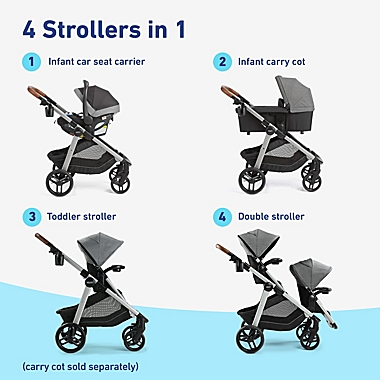 Graco&reg; Modes&trade; Nest2Grow&trade; Travel System in Ren. View a larger version of this product image.