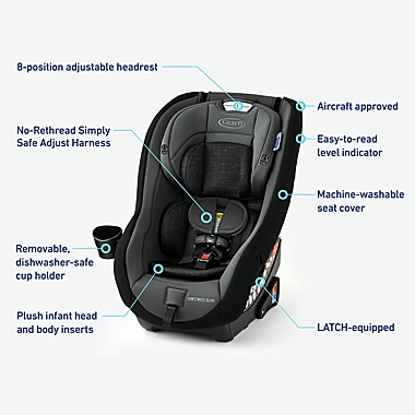Graco&reg; Contender&trade; Slim Convertible Car Seat in West Point. View a larger version of this product image.