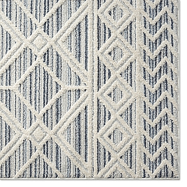 Brookstone Crescent Aurora Indoor/Outdoor 5&#39; x 7&#39; Area Rug in Blue. View a larger version of this product image.
