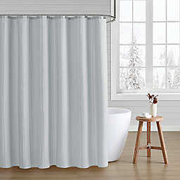 Bearpaw 72-Inch x 72-Inch Desmond Stripe 13-Piece Shower Curtain and Hook Set in Grey
