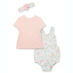 Little Me® 3-Piece Bee Lovely Floral Bubble Bodysuit, Top, and Headband Set