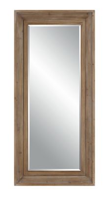 Everhome&trade; 32-Inch x 70-Inch Distressed Wood Leaner Mirror in Natural