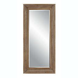 Everhome™ 32-Inch x 70-Inch Distressed Wood Leaner Mirror in Natural