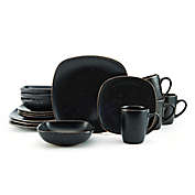Pfaltzgraff&reg; Decker 16-Piece Dinnerware Set in Black