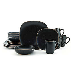 Pfaltzgraff® Decker 16-Piece Dinnerware Set in Black