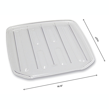 Simply Essential&trade; Small Drain Board in Clear. View a larger version of this product image.