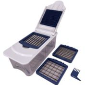 Simply Essential&trade; Veggie Chopper in White/Navy