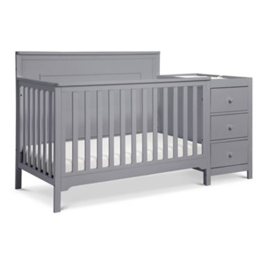 carter's&reg; by Davinci Dakota 4-in-1 Crib and Changer Combo in Grey. View a larger version of this product image.